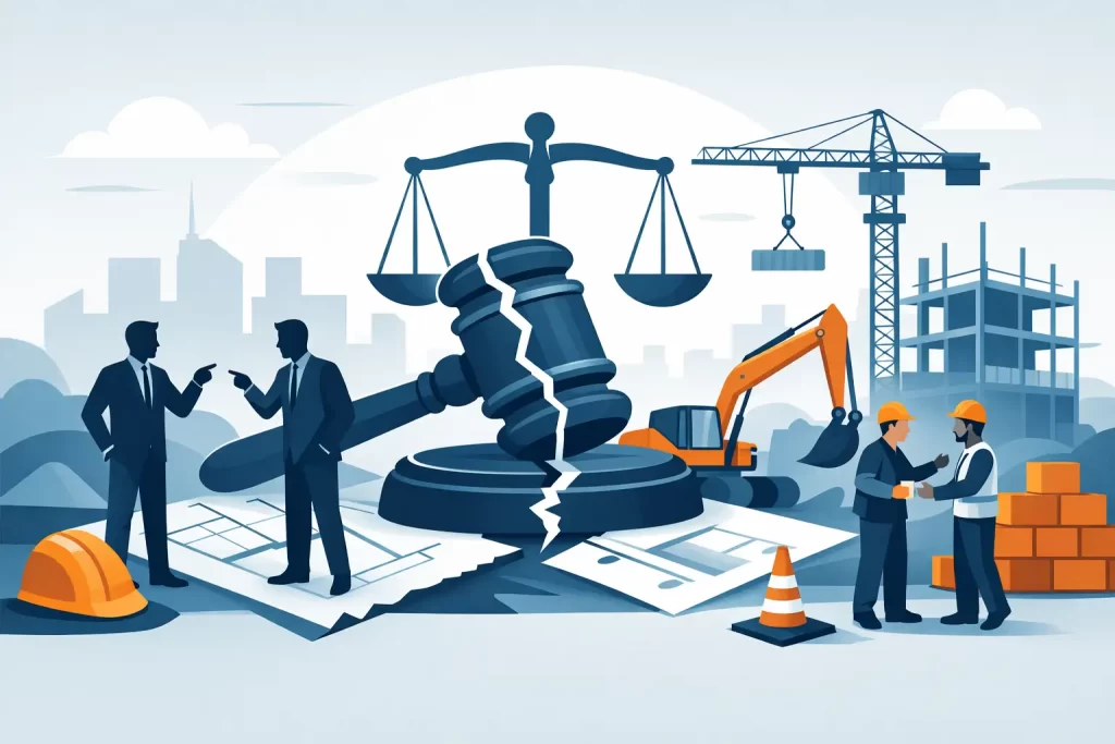 Cele mai frecvente litigii în construcții