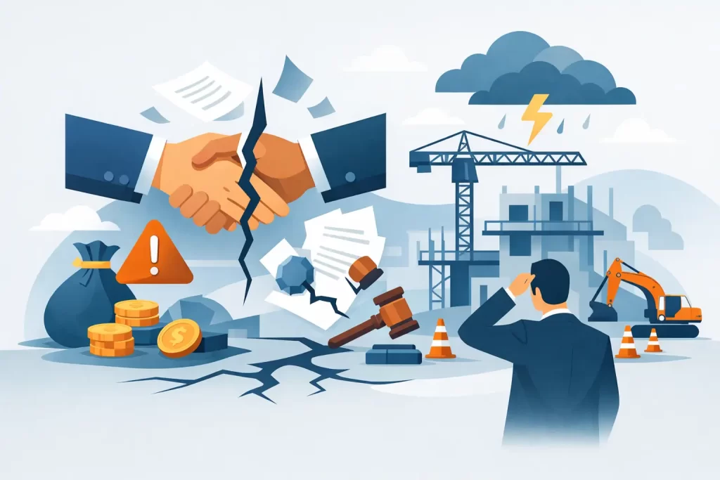 Reziliere contract lucrări publice: riscuri